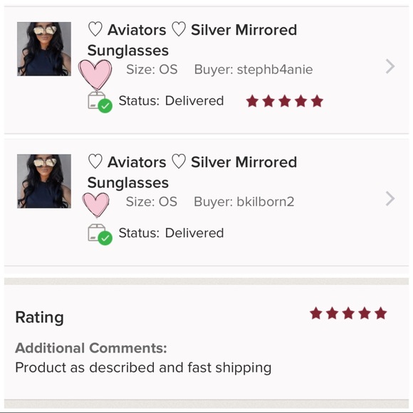 Aviators Silver Mirrored Sunglasses - Picture 6 of 8